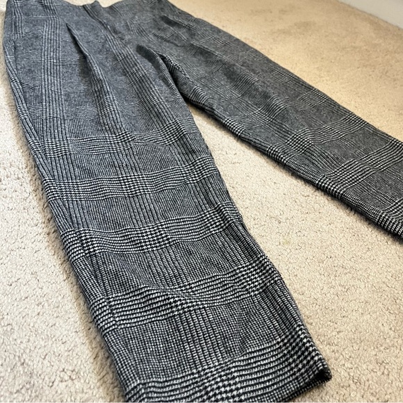 Aritzia Wilfred Chambery Check Plaid Wool Cashmere Cropped Trouser Pant Size 0 - Picture 4 of 12